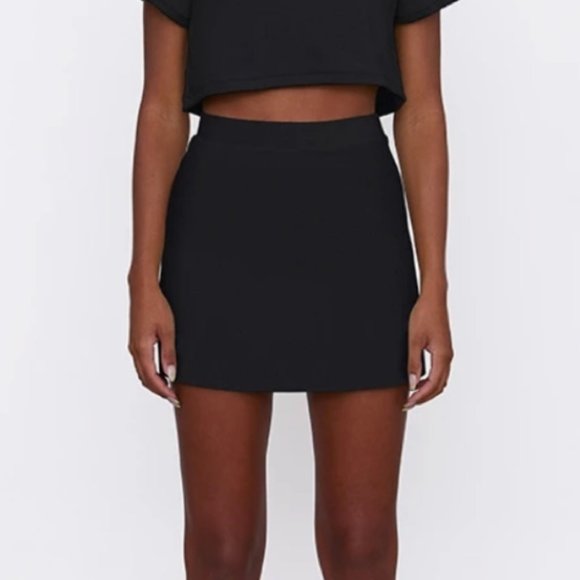 SET Active Dresses & Skirts - set active black terry cloth skirt